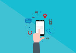 finger on phone